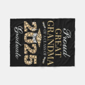 Trotse oma van een CL van 2025 Afstuderen Fleece Deken (Voorkant (Horizontaal))