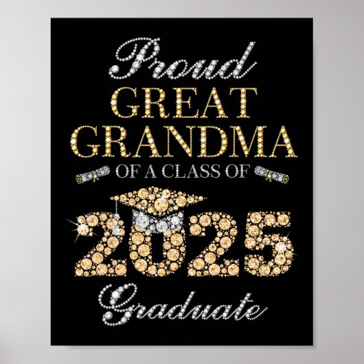 Trotse oma van een CL van 2025 Afstuderen Poster (Voorkant)