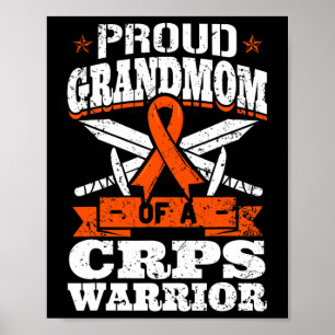 Trotse oma van een CRPS Warrior RSD Awareness RND Poster
