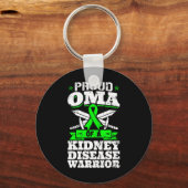 Trotse oma van een nierziekte krijger bewustzijn g sleutelhanger (Voorkant)