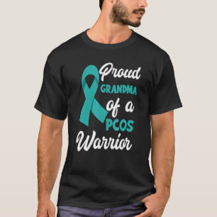 Trotse oma van een PCOS-strijder PCOS-bewustzijn T-shirt