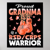 Trotse oma van een RSD CRPS Warrior Awareness Boxi Poster (Voorkant)