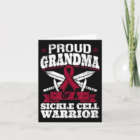Trotse oma van een sikkelcelstrijder SCD Awarene Kaart (Voorkant)