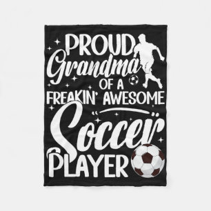 Trotse oma van een voetballer Oma Voetbal Oma Fleece Deken