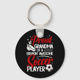 Trotse oma van een voetballer Oma Voetbal Oma Sleutelhanger