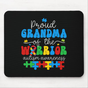 Trotse oma van een Warrior Autism Awareness Puzzel Muismat