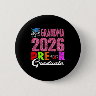 Trotse oma van eindexamenklas kleuterschool 2026 M Ronde Button 5,7 Cm