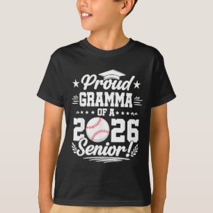 Trotse oma van eindexamenstudent honkbal 2026 Pr T-shirt