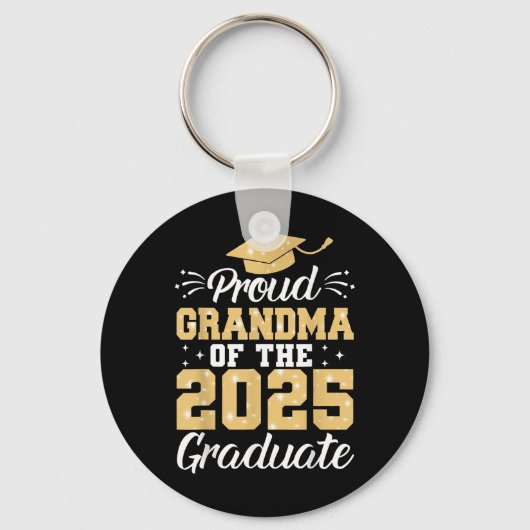 Trotse oma van het Afstuderen Afstuderen Gran 2025 Sleutelhanger (Voorkant)