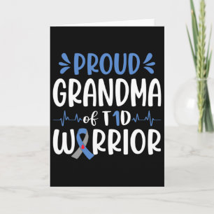 Trotse oma van T1D Warrior Diabetes Awareness BL Kaart