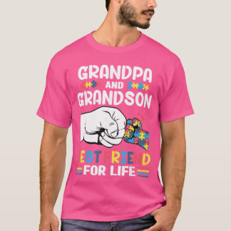 Trotse Ondersteuning Autisme Opa En Kleinzoon Auti T-shirt