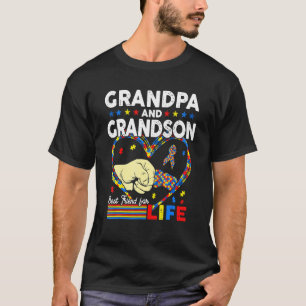 Trotse Ondersteuning Autisme Opa En Kleinzoon Auti T-shirt
