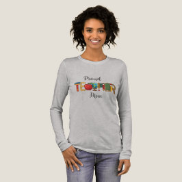 Trotse onderwijzeres moeder Tri-Blend shirt