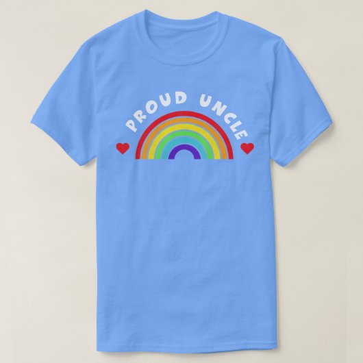 Trotse oom Tshirt LGBT Pride LGBTQ Supporter PRI (Design voorkant)