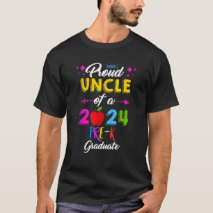 Trotse oom van 2024 kleuterschool Afstuderen Pre K T-shirt