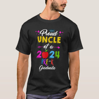 Trotse oom van 2024 kleuterschool Afstuderen Pre K T-shirt