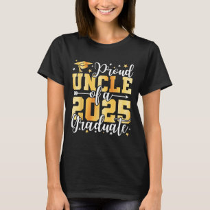 Trotse oom van een 2025 Afstuderen T-shirt Afstude