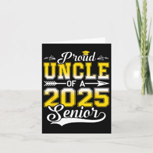 Trotse oom van een 2025 senior Afstuderen Kaart