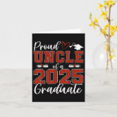Trotse oom van een CL van 2025 Afstuderen senior Kaart (Gele Bloem)