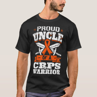 Trotse oom van een CRPS Warrior RSD Awareness Ribb T-shirt