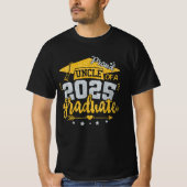 Trotse oom van een klas van 2025 Afstuderen Senior T-shirt (Voorkant)