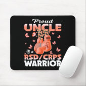 Trotse oom van een RSD CRPS Warrior Awareness Boxi Muismat (Met muis)