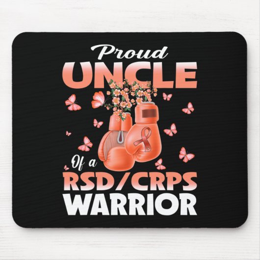 Trotse oom van een RSD CRPS Warrior Awareness Boxi Muismat (Voorkant)