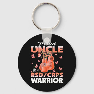 Trotse oom van een RSD CRPS Warrior Awareness Boxi Sleutelhanger