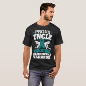 Trotse oom van een Scleroderma Warrior Awareness R T-shirt (Voorkant volledig)