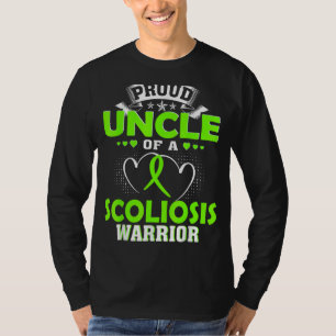 Trotse oom van een Scoliose krijger T-shirt