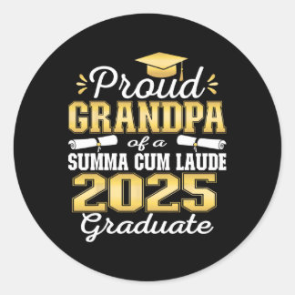 Trotse opa 2025 Summa Cum Laude CL 2025 Afgestudee Ronde Sticker