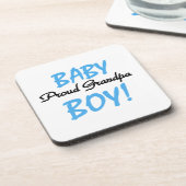 Trotse Opa Baby Boy T-shirts en geschenken Drankjes Onderzetter (Linkerzijde)