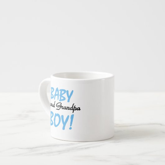 Trotse Opa Baby Boy T-shirts en geschenken Espresso Kop (Links)