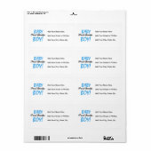 Trotse Opa Baby Boy T-shirts en geschenken Etiket (Full Sheet)