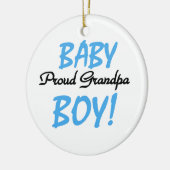 Trotse Opa Baby Boy T-shirts en geschenken Keramisch Ornament (Links)