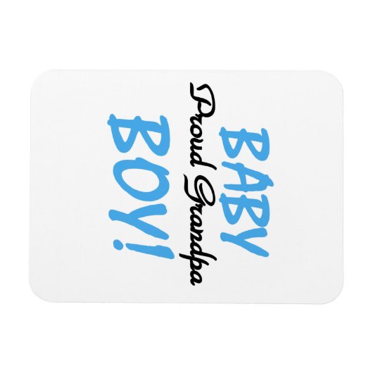 Trotse Opa Baby Boy T-shirts en geschenken Magneet (Horizontaal)