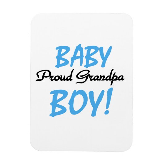 Trotse Opa Baby Boy T-shirts en geschenken Magneet (Verticaal)