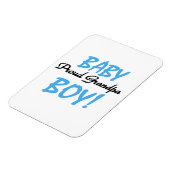 Trotse Opa Baby Boy T-shirts en geschenken Magneet (Linkerzijde)