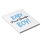 Trotse Opa Baby Boy T-shirts en geschenken Notitieblok (Schuin)