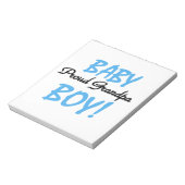 Trotse Opa Baby Boy T-shirts en geschenken Notitieblok (Linkerzijde)