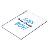 Trotse Opa Baby Boy T-shirts en geschenken Notitieboek (Linkerzijde)