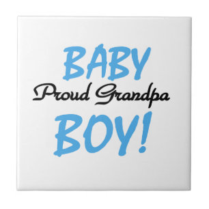 Trotse Opa Baby Boy T-shirts en geschenken Tegeltje