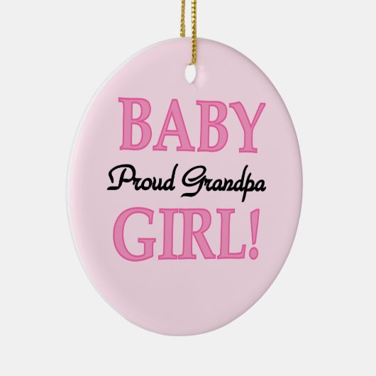 Trotse Opa Baby Meisje Gifts Keramisch Ornament (Rechts)