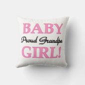 Trotse Opa Baby Meisje Gifts Kussen (Achterkant)