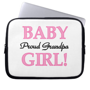 Trotse Opa Baby Meisje Gifts Laptop Sleeve