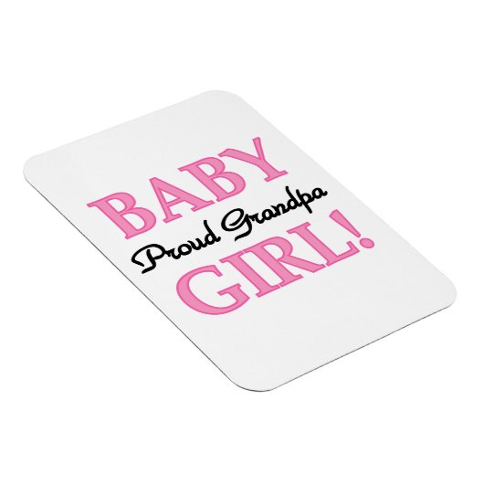 Trotse Opa Baby Meisje Gifts Magneet (Rechterzijde)