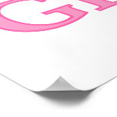 Trotse Opa Baby Meisje Gifts Poster (Hoek)