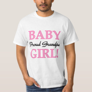 Trotse opa baby meisje T-shirts en geschenken