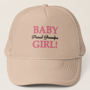 Trotse opa baby meisje T-shirts en geschenken Trucker Pet