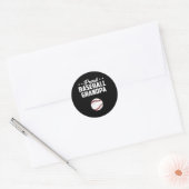 Trotse opa honkbal vaders dag ronde sticker (Envelop)